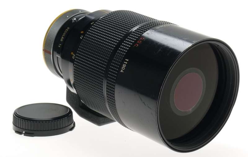 CANON SLR CAMERA BLACK REFLEX LENS 500mm 1:8 S.S.C FD MOUNT 8/500mm CLEAN CAP