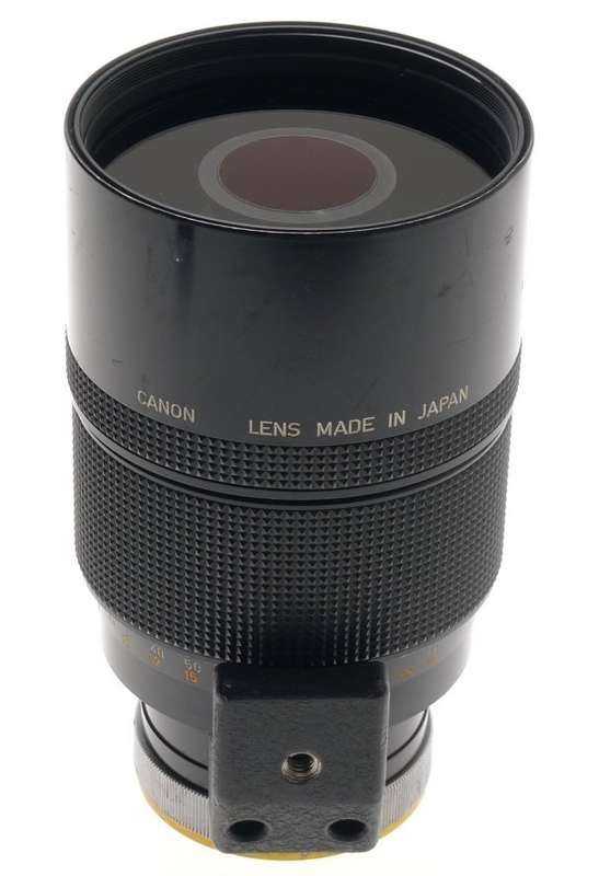 CANON SLR CAMERA BLACK REFLEX LENS 500mm 1:8 S.S.C FD MOUNT 8/500mm CLEAN CAP