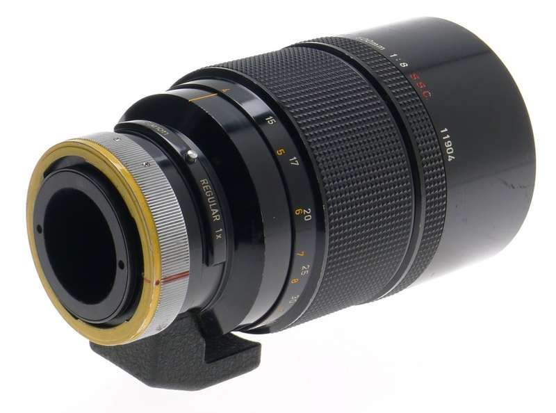 CANON SLR CAMERA BLACK REFLEX LENS 500mm 1:8 S.S.C FD MOUNT 8/500mm CLEAN CAP