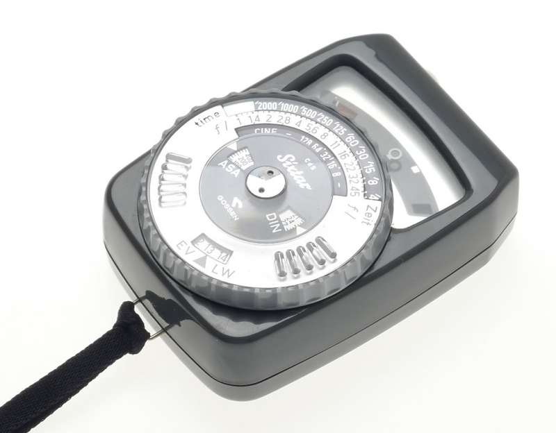 GOSSEN SIXTAR LIGHT EXPOSURE METER VINTAGE CASED STRAP WORKING CLEAN RARE GREY