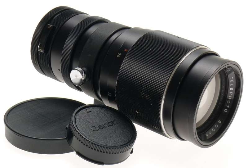 AUTO VIVITAR TELEPHOTO 300mm 1:5.5 CANON FD CAMERA LENS MOUNT BLACK CAPS CLEAN
