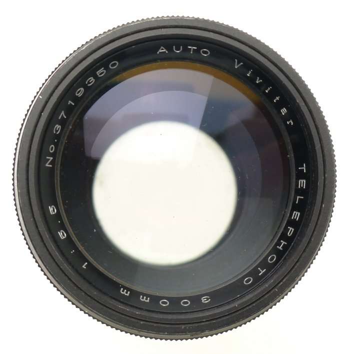 AUTO VIVITAR TELEPHOTO 300mm 1:5.5 CANON FD CAMERA LENS MOUNT BLACK CAPS CLEAN