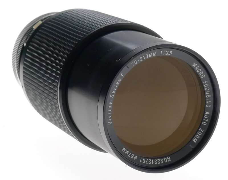 VIVITAR SERIES 1 CANON 70-210mm 1:3.5 MACRO FOCUSING AUTO ZOOM FD MOUNT LENS CAP