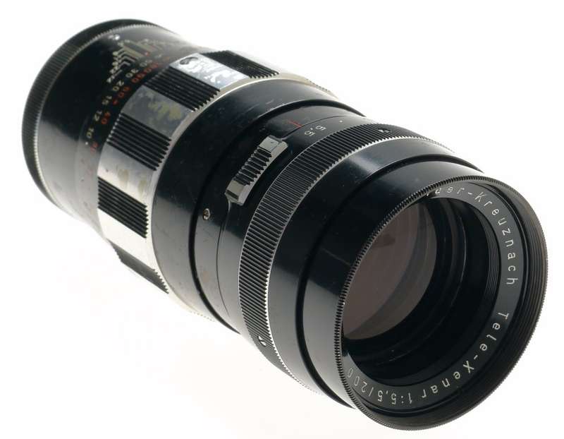 SCHNEIDER KREUZNACH TELE-XENAR 1:5.5/200mm BLACK f=200 SCREW MOUNT M42 LENS USED