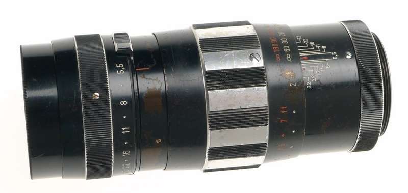SCHNEIDER KREUZNACH TELE-XENAR 1:5.5/200mm BLACK f=200 SCREW MOUNT M42 LENS USED