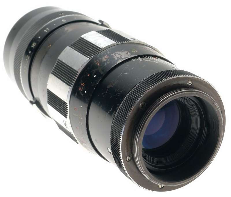 SCHNEIDER KREUZNACH TELE-XENAR 1:5.5/200mm BLACK f=200 SCREW MOUNT M42 LENS USED