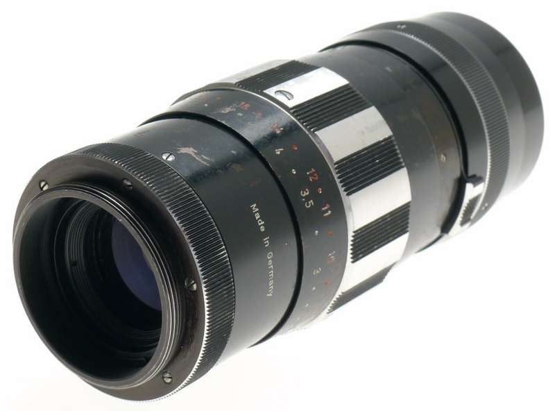 SCHNEIDER KREUZNACH TELE-XENAR 1:5.5/200mm BLACK f=200 SCREW MOUNT M42 LENS USED