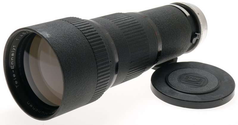 TELE-ENNALYT 4.5/400mm CAMERA LENS CASE M39 LEICA SCREW MOUNT f=400 RANGEFINDER