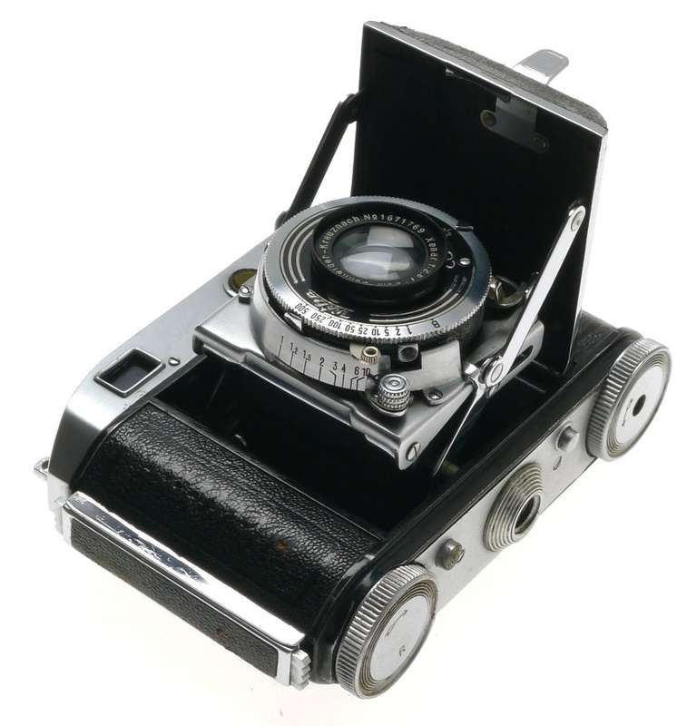 WELTA WELTINI SCHNEIDER XENAR 1:2.8 f=5cm FOLDING BLACK RANGEFINDER CAMERA RAPID