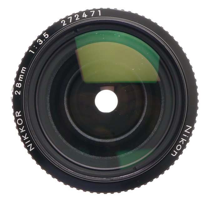 NIKON 1:3.5/28mm NIKKOR SLR CAMERA LENS f=28mm CLEAN EXCELLENT WIDE ANGLE