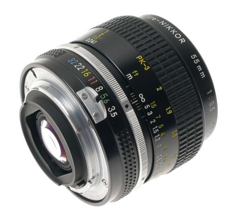 MICRO-NIKKOR 55mm f3.5 Ai SLR CAMERA LENS CAPS FILTER EXCELLENT 1:3.5/55mm CLEAN