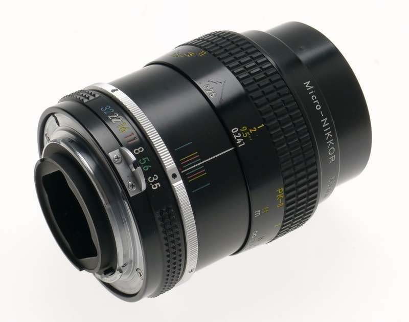 MICRO-NIKKOR 55mm f3.5 Ai SLR CAMERA LENS CAPS FILTER EXCELLENT 1:3.5/55mm CLEAN