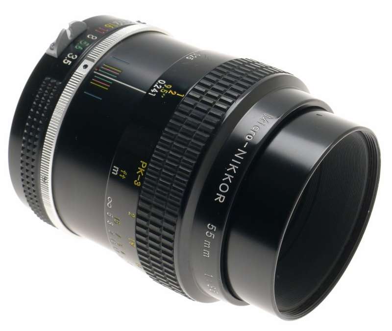 MICRO-NIKKOR 55mm f3.5 Ai SLR CAMERA LENS CAPS FILTER EXCELLENT 1:3.5/55mm CLEAN