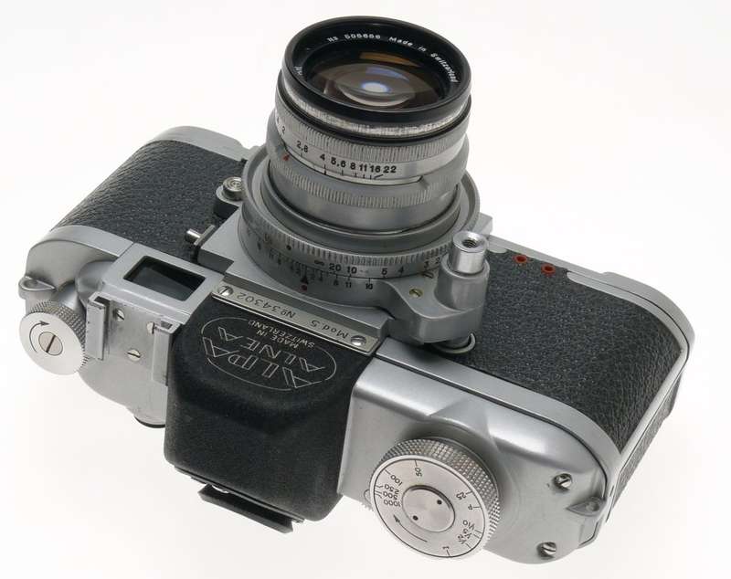ALPA Mod. 5 RANGEFINDER CHROME CAMERA KERN-SWITAR 1:1.8/50mm AR LENS f=50mm HOOD