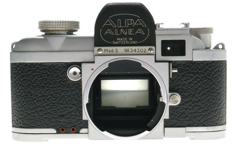 ALPA Mod. 5 RANGEFINDER CHROME CAMERA KERN-SWITAR 1:1.8/50mm AR LENS f=50mm HOOD