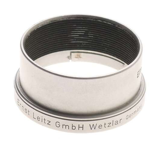 LEICA FISON BOX LEITZ ELMAR CHROME LENS HOOD SHADE RARE ELMAR 3.5/5cm LEITZ 5cm