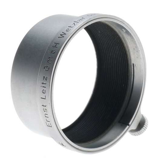 LEICA FISON BOX LEITZ ELMAR CHROME LENS HOOD SHADE RARE ELMAR 3.5/5cm LEITZ 5cm