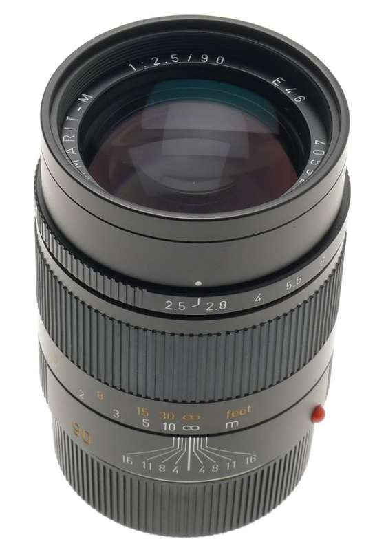 LEICA 1:2.5/90mm SUMMARIT-M CAMERA LENS M9 M3 BLACK 6 bit MONOCHROME GUARANTEE