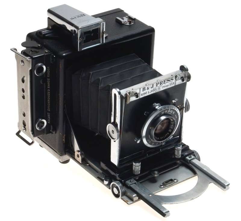 BURKE JAMES PRESS CAMERA WOLLENSAK 4.5/101mm RAPTAR