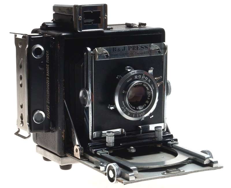 BURKE JAMES PRESS CAMERA WOLLENSAK 4.5/101mm RAPTAR