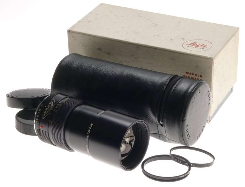 LEICA APO-TELYT-R 1:3.4/180mm SLR 3-CAM 35mm CAMERA LENS CLEAN f=180 CAPS CASE
