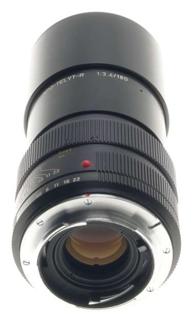 LEICA APO-TELYT-R 1:3.4/180mm SLR 3-CAM 35mm CAMERA LENS CLEAN f=180 CAPS CASE