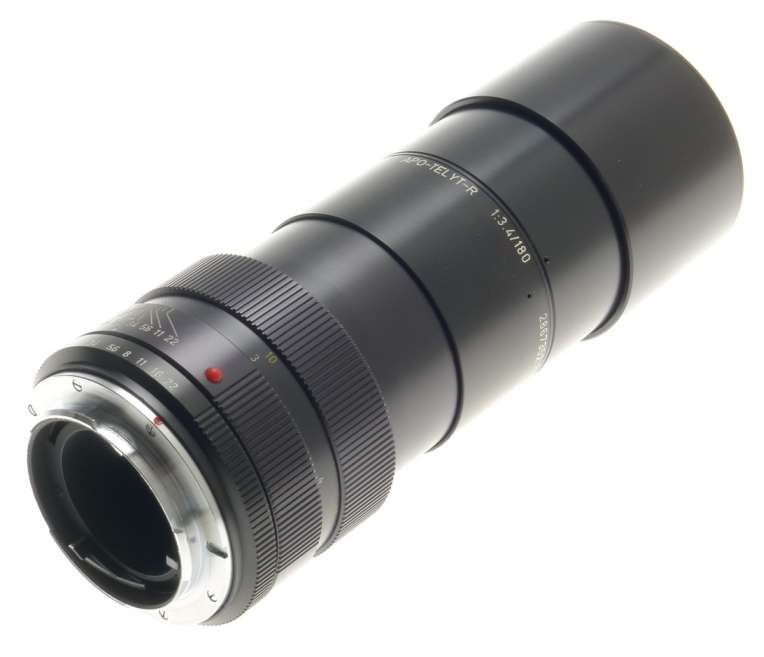 LEICA APO-TELYT-R 1:3.4/180mm SLR 3-CAM 35mm CAMERA LENS CLEAN f=180 CAPS CASE