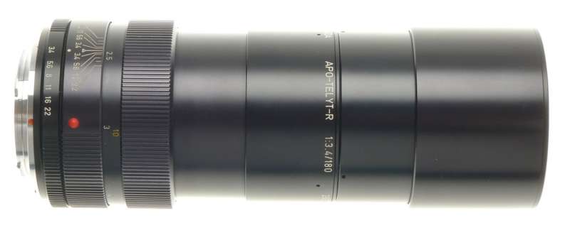 LEICA APO-TELYT-R 1:3.4/180mm SLR 3-CAM 35mm CAMERA LENS CLEAN f=180 CAPS CASE