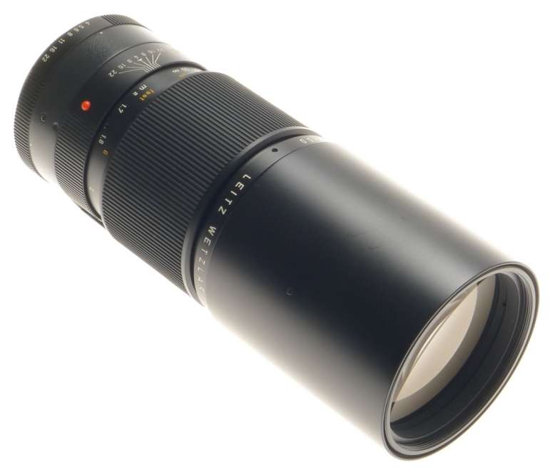 TELYT-R 1:4/250 LEICA SLR CAMERA TELE LENS E67 MINT- F=250mm 3 CAM CAPS CASE