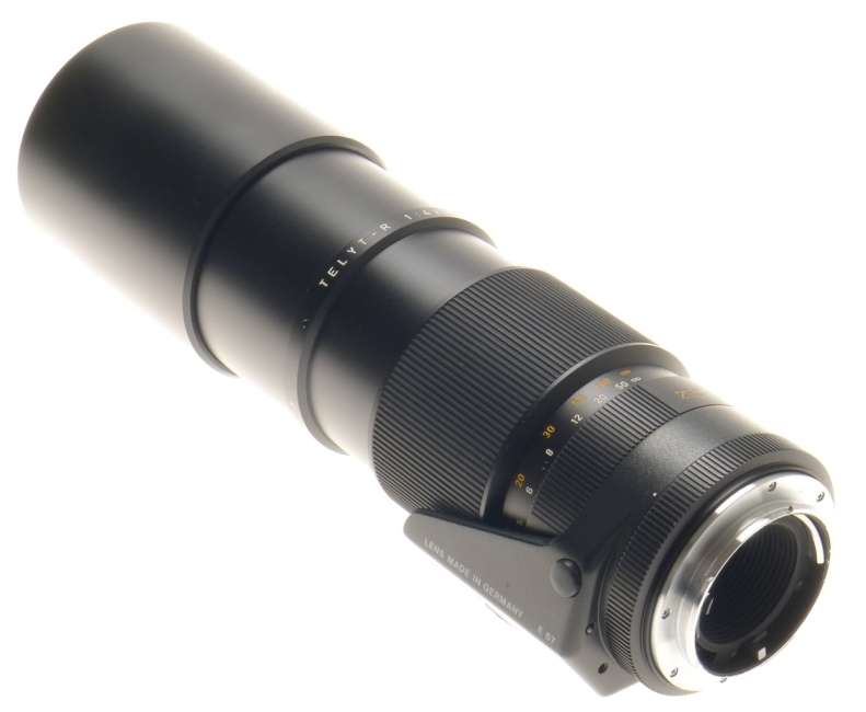 TELYT-R 1:4/250 LEICA SLR CAMERA TELE LENS E67 MINT- F=250mm 3 CAM CAPS CASE