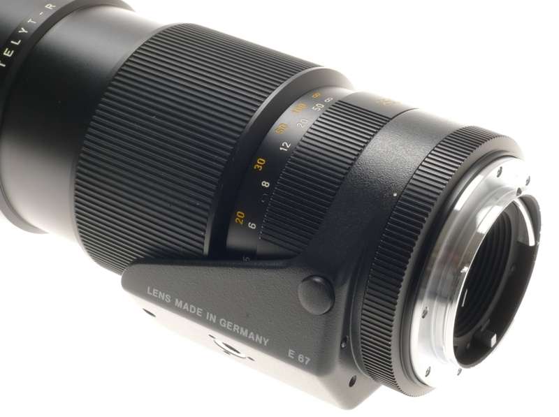 TELYT-R 1:4/250 LEICA SLR CAMERA TELE LENS E67 MINT- F=250mm 3 CAM CAPS CASE