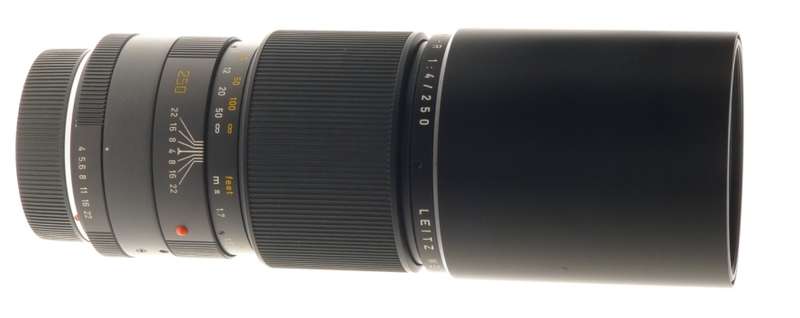 TELYT-R 1:4/250 LEICA SLR CAMERA TELE LENS E67 MINT- F=250mm 3 CAM CAPS CASE