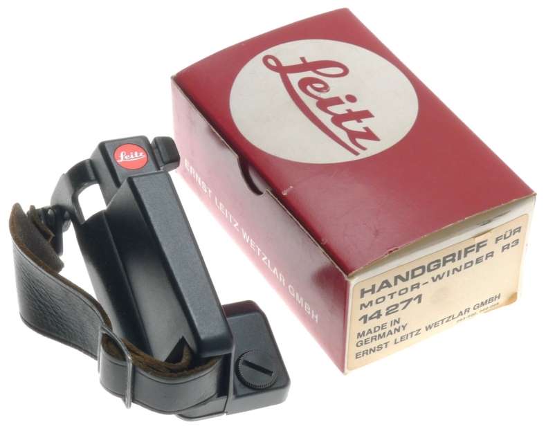 LEICA 14271 HANDGRIP FOR MOTOR WINDER SLR CAMERA LEITZ R3 HANDGRIFF STRAP BOXED