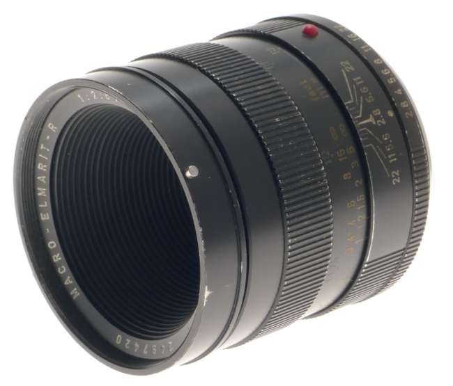 WELL USED LEICA MACRO-ELMARIT-R 1:2.8/60 CAPS 3-CAM SLR CAMERA LENS FITS M240