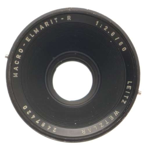 WELL USED LEICA MACRO-ELMARIT-R 1:2.8/60 CAPS 3-CAM SLR CAMERA LENS FITS M240