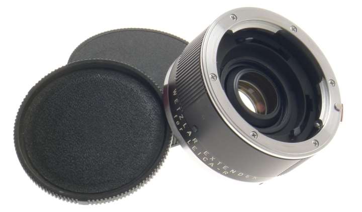 COMPLETE KIT LEICA R 2x EXTENDER-R MINT- BOX 11236 CAPS PERFECT OPTICS SL2 FLEX