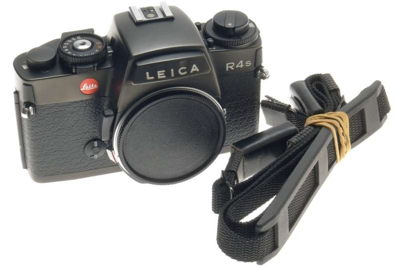 GOOD CONDITION LEICA R4s LEITZ 35mm SLR FILM CAMERA BODY NECK STRAP CAP USED