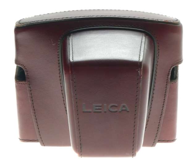 LEICA LEATHER SLR CAMERA EVER READY HARD CASE EXCELLENT CONDITION BURGENDY COLOR
