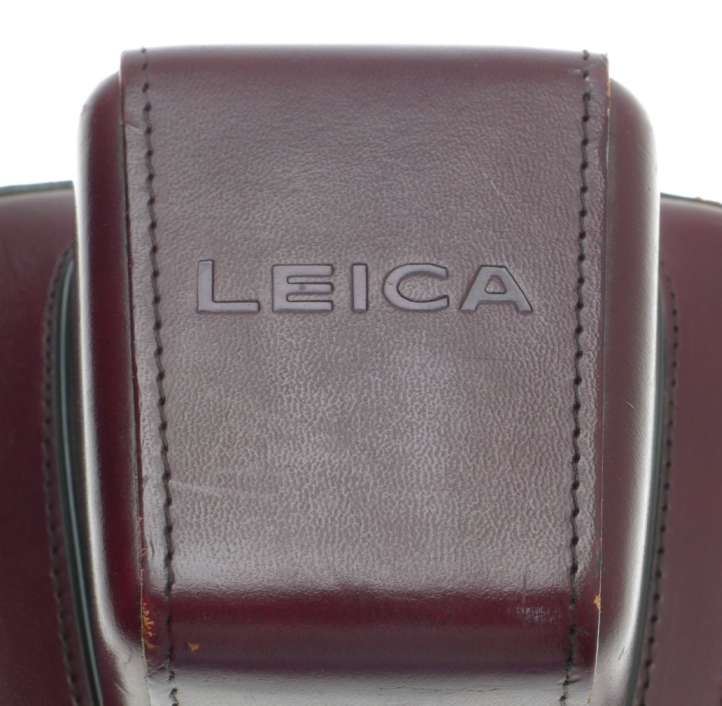 LEICA LEATHER SLR CAMERA EVER READY HARD CASE EXCELLENT CONDITION BURGENDY COLOR