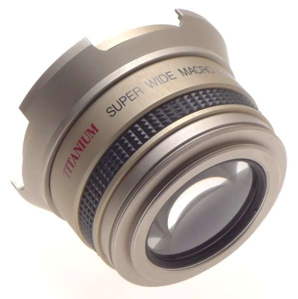 TITANIUM SUPER WIDE MACRO 0.42 X AF AUXILLARY LENS CASE CLEAN GLASS 46mm MOUNT