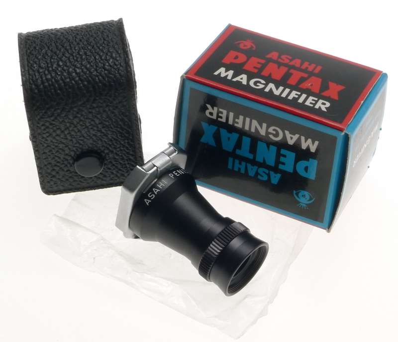 ASAHI PENTAX MAGNIFIER NEW BOXED UNUSED CONDITION CASED FITS 35mm FILM SLR