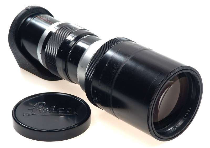 LEICA TELYT 5/400 CASED CAMERA LEICA VISOFLEX LENS CAP