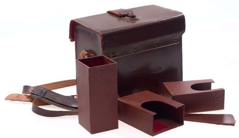 BENSER LEICA LEATHER CAMERA CASE ORIGINAL WITH INSERTS