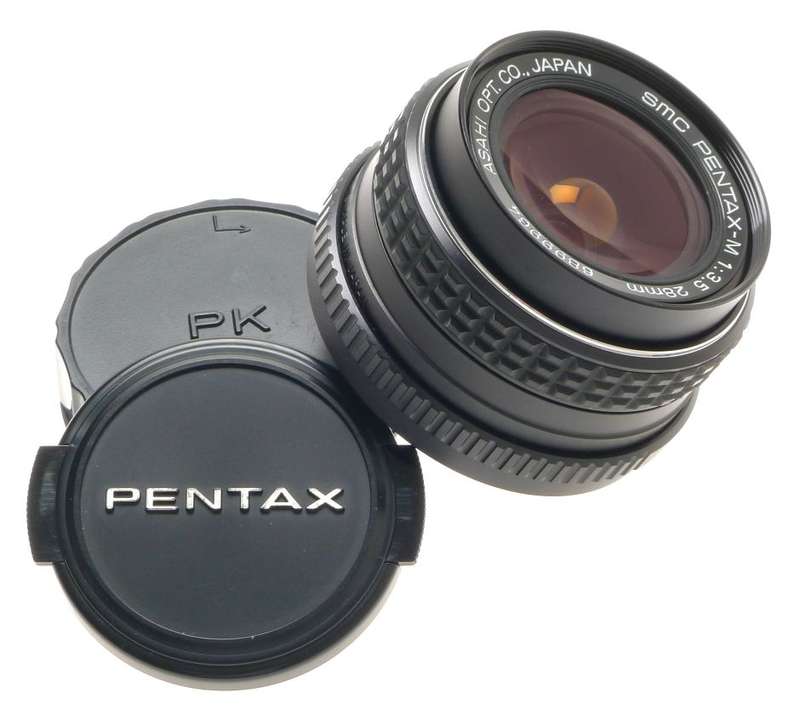 PENTAX-M SMC PRIME 1:3.5/28mm ASAHI BAYONET MOUNT SLR CAMERA LENS CAPS EXCELLENT