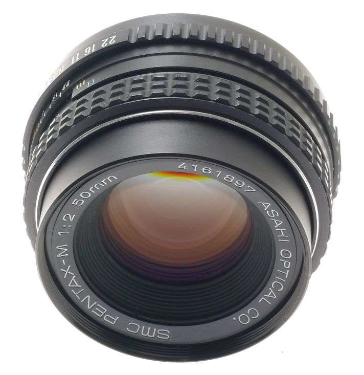 PENTAX-M SMC PRIME 1:2/50mm ASAHI BAYONET MOUNT SLR CAMERA LENS CAPS f=50mm NICE