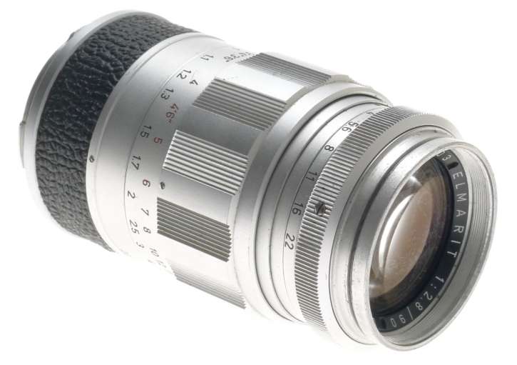 ELMARIT 2.8/90mm CHROME M MOUNT LEICA LENS HOOD UVa FILTER CAPS USED AS IS f=90