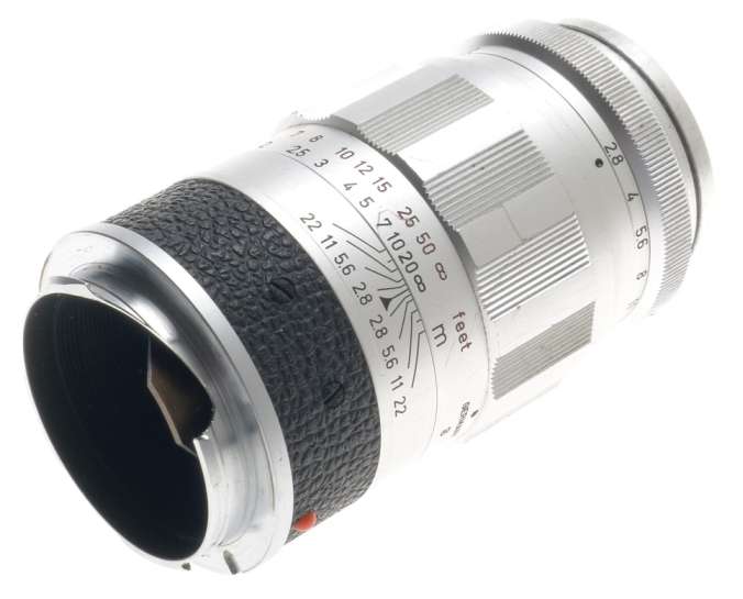 ELMARIT 2.8/90mm CHROME M MOUNT LEICA LENS HOOD UVa FILTER CAPS USED AS IS f=90