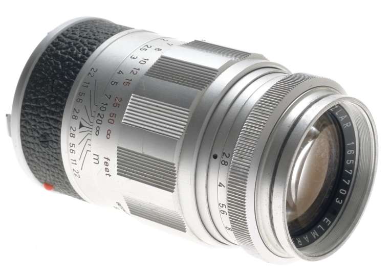 ELMARIT 2.8/90mm CHROME M MOUNT LEICA LENS HOOD UVa FILTER CAPS USED AS IS f=90