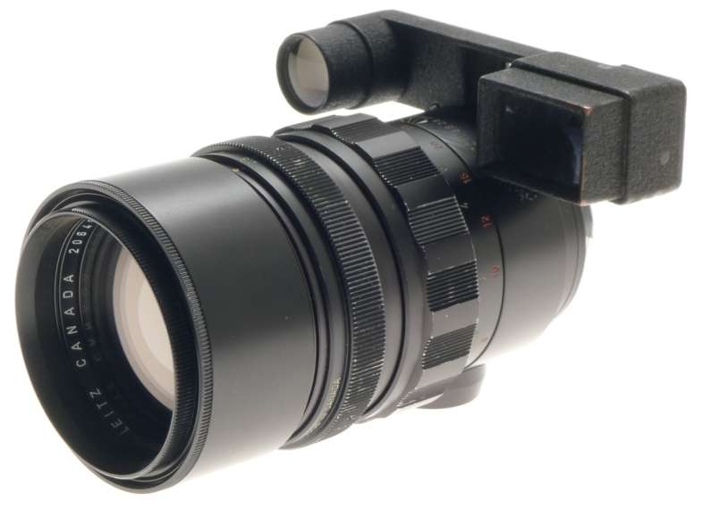 USED LEICA CAMERA LENS ELMARIT-M 1:2.8/135mm EYES f=135mm BLACK LENS FITS M9-P