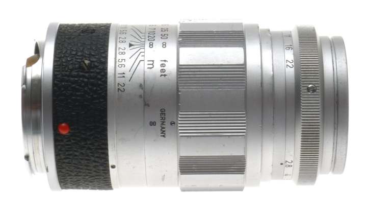 WETZLAR LEICA ELMARIT CHROME ELMARIT 1:2.8/90mm BAYONET M MOUNT CAMERA LENS f=90